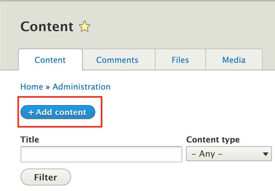 Click on add content, under tools